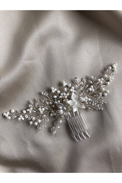 DOĞA ART STORE Αξεσουάρ μαλλιών με διπλή λεπτομέρεια λουλουδιών