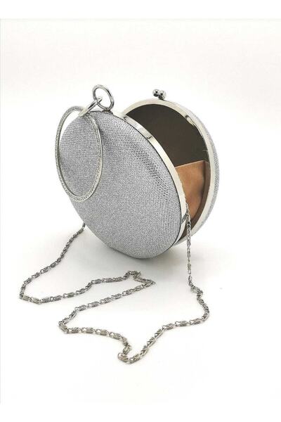 çantamgelsin Rochie de seara cu cerc pentru femei de culoare argintie