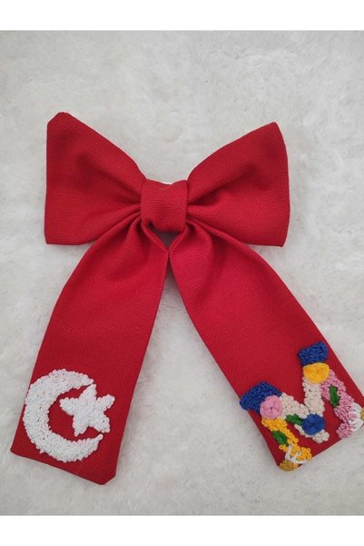 Sare Çocuk Giyim Girl's Colorful Letter M Knitted Buckle