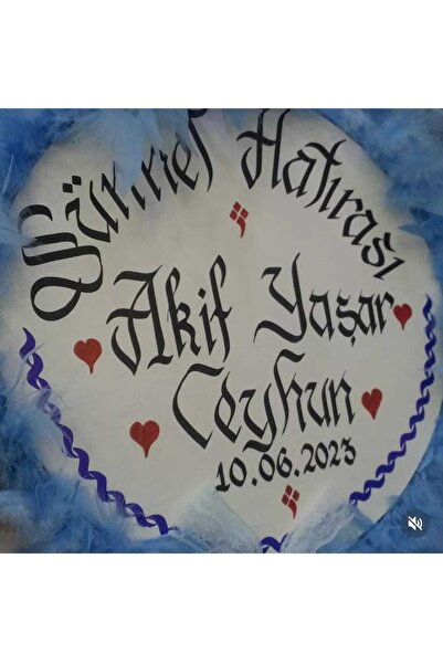 HİSARAKSESUAR Mavi Tüylü Sünnet Tefi (27 CM)