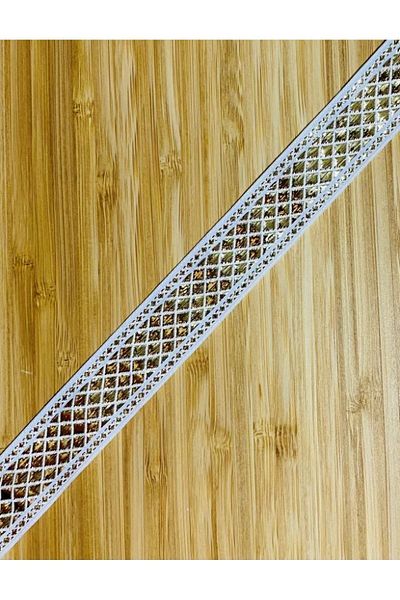 Öztürk Decorative Ribbon. 25mmx2meter. Cream. Yellow Glitter. No:4
