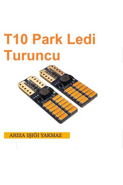 ERAKS CAR ACCESORIES Dipsiz T10 Park Ledi 24 Turuncu Smd Led Iç Tavan-park-pl...