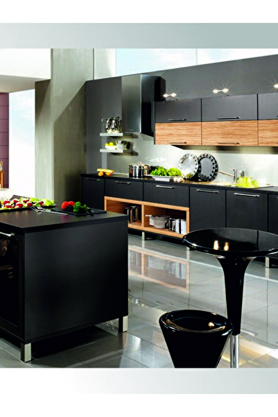 unalstore Dolap Ve Mobiya Kaplama Folyosu Mat Siyah Kendinden Yapışkanlı