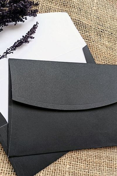 Dekorden Black Invitation Envelope