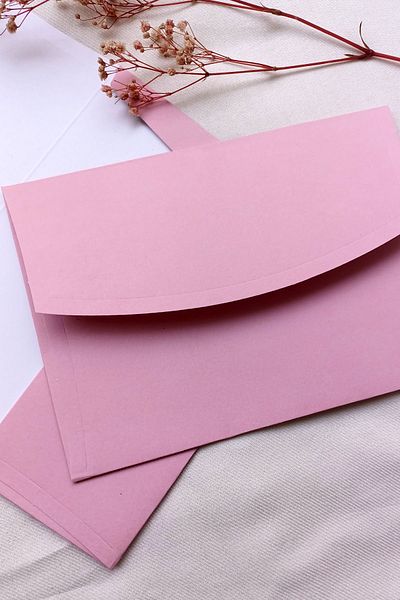 Dekorden Pink Invitation Envelope, 100 Pieces