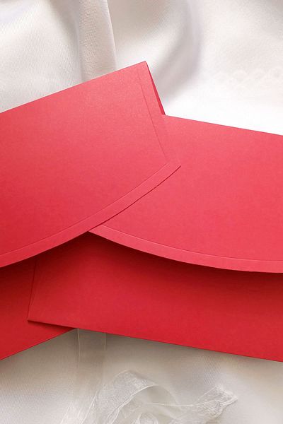 Dekorden Red Invitation Envelope, 100 Pieces