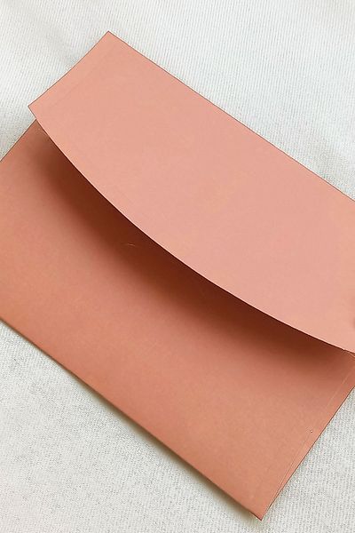 Dekorden Salmon Color Invitation Envelope, 100 Pieces