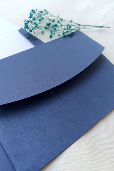 Dekorden Navy Blue Invitation Envelope, 100 Pieces