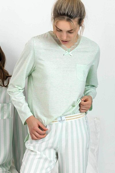 AYYILDIZ 54107 Green Pajama Set