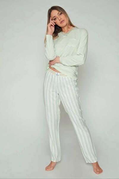 AYYILDIZ 54107 Yeşil Pijama Takımı