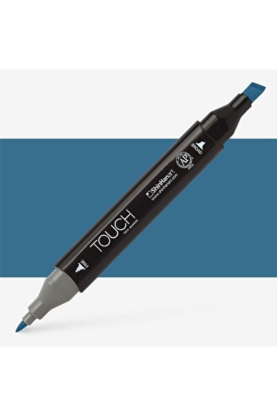Shinhan Art Touch Twin Marker Pen : Double Ended Marker Pen : Marine Blue : B62