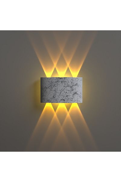 fullreyon Uranus Marble Pattern Case Amber Light LED Decorative Light Filtered Indoor Outdoor Luxury Modern Sconce