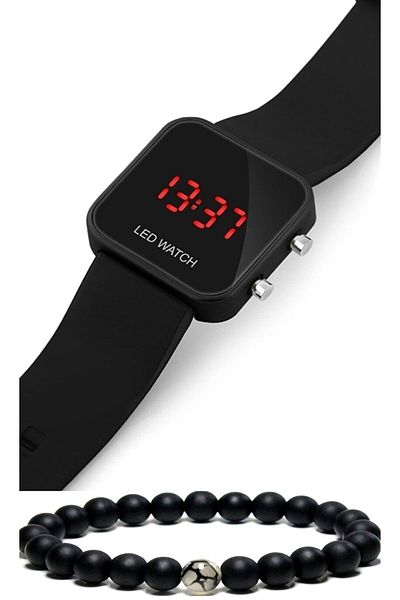 pullmarkt Silicone Cord Black Color Wristwatch