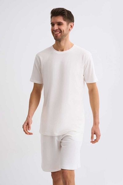 THERECOLOR Ανδρικό T-Shirt Standard Fit από 100% οργανικό βαμβάκι - εκρού