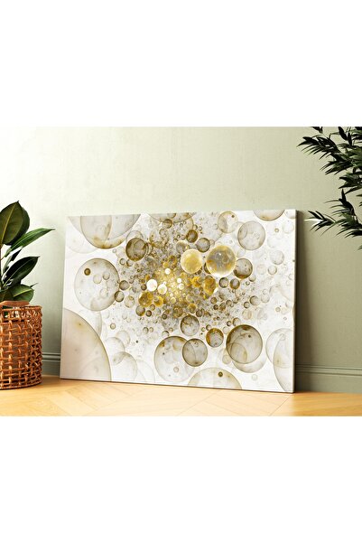 Carmen Kanvas Tablo - Soyut - Altın Küreler