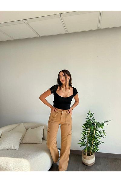 Laluvia Pantaloni cargo Palazzo Pocket