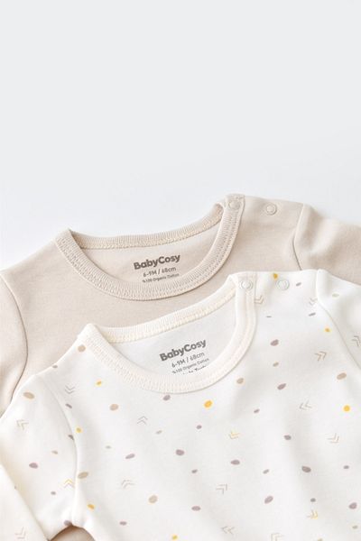 BabyCosy Organik 2 Li Uzun Kollu Badi