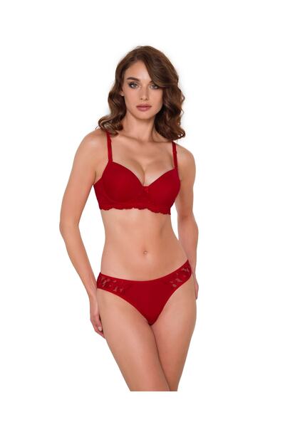 AYCI طقم حمالة صدر صغيرة غير مدعمة بتفاصيل دانتيل