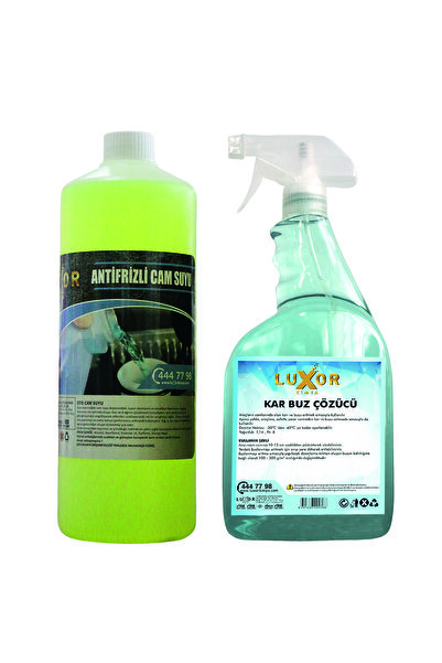 Luxor Kimya Kimya -22 Derece Antifrizli Cam Suyu 1 Lt + Kar Buz Çözücü 1 Lt