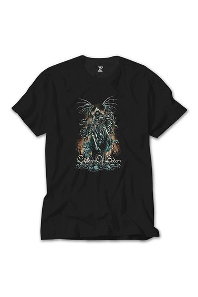 Z zepplin Παιδιά του Bodom Horseman Μαύρο T-Shirt