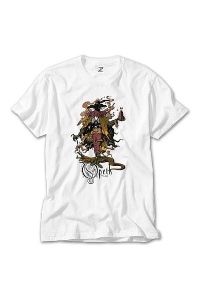 Z zepplin Λευκό T-Shirt Opeth Sketch