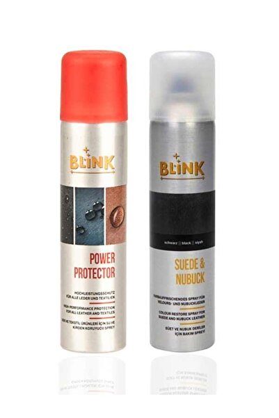 Blink Siyah Süet Nubuk Sprey 250 Ml + Su Itici Sprey Power Protector 250 Ml