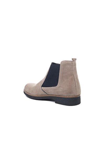 by texin Bağcıksız Lastikli Süet Chelsea Modeli Günlük Suya Dayanıklı Erkek Kışlık Bot