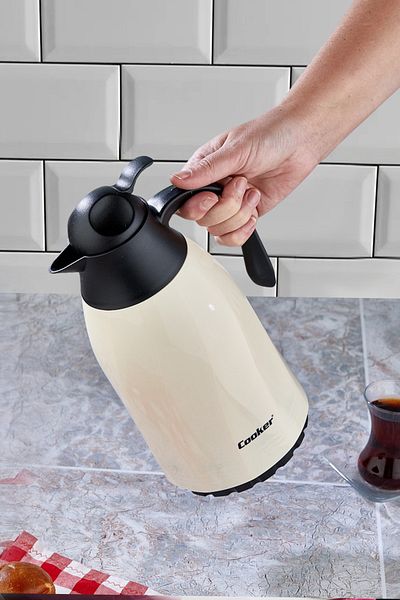 Cooker Ckr-2075 1.3 Liter Glass Thermos Black