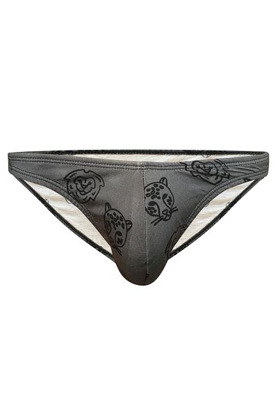 darkzone Ανδρικό slip με μοτίβο Animal Anthracite
