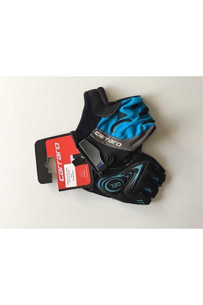 Carraro Short Finger Gloves V7 B - Black Blue - Size L