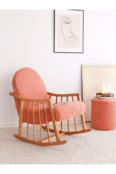 evodeko Klea Ahşap Sallanan Koltuk