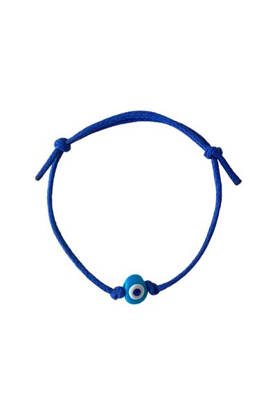 TAKI BY EKİN Turquoise Glass Evil Eye Beaded Bracelet