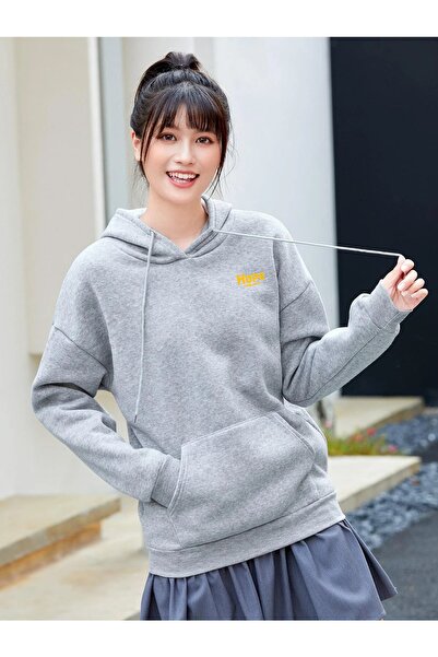 DAXİS Sportwear Company Φούτερ με στάμπα μεγάλου μεγέθους με κουκούλα