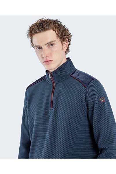 PAUL&SHARK Men's Ziped Pullover C.wWool