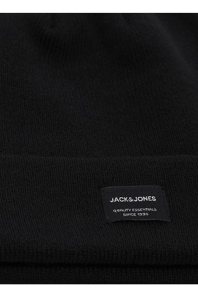 Jack & Jones Шапка за черно момче, шапка Jacdna, г-н младши