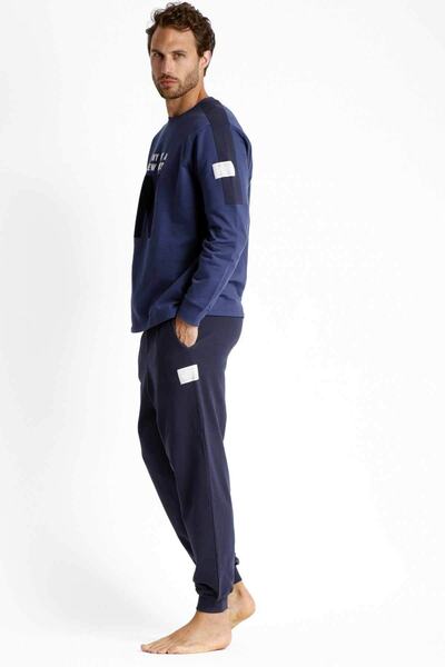 AYYILDIZ 56544 Erkek Mavi Pijama Takımı