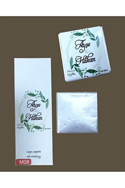 43 cici süsler organizasyon Madlen Çikolata Etiketi Yapışkanlı Söz Nişan Doğu...