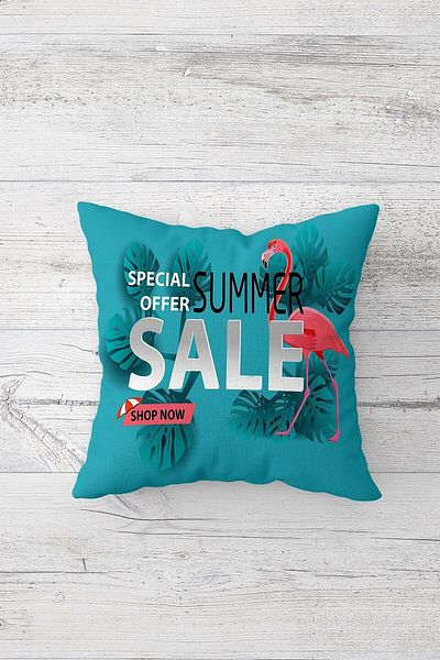 on the clouds Tropical Filamimgo Patterned Concealed Zippered Throw Pillow Cover Sofa Pillow Cover Set (4pcs)