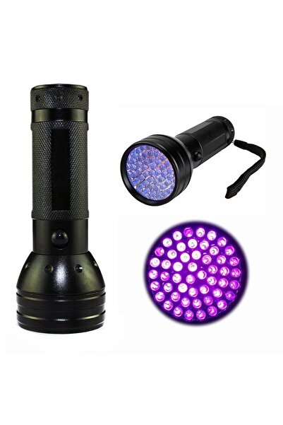 FLAGEN Uv Fener Led Ultraviyole Fener 51 Led Mor Uv Işık Lamba Gel62