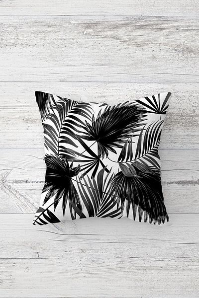linazaitun Kitchen And Leafy Hidden Zippered Throw Pillow Cover Seat Pillow Cover Set (4pcs)