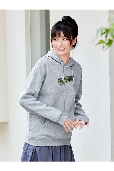 DAXİS Sportwear Company Φούτερ με στάμπα Unisex με κουκούλα