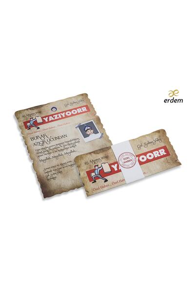 bidünyamadalya Sünnet Davetiyesi - Sünnet Düğün Davetiyesi (100 Adet)