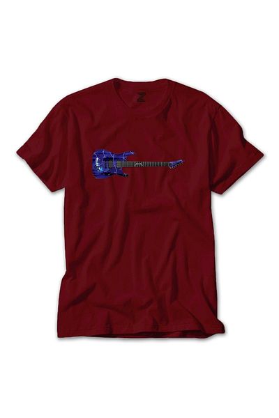 Z zepplin Κόκκινο T-shirt Metallica Ride The Lightning Guitar