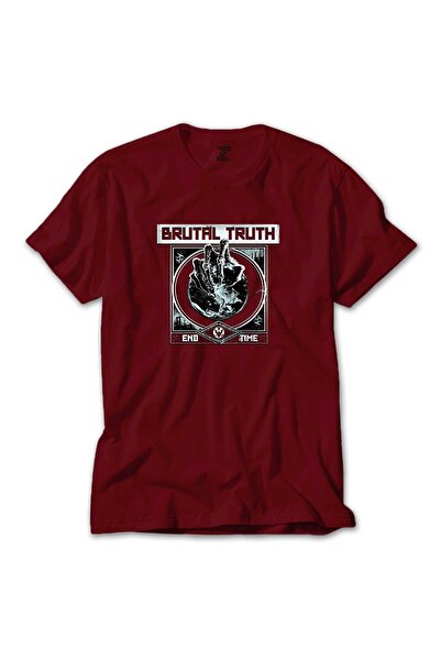 Z zepplin Tricou roșu Brutal Truth End Time