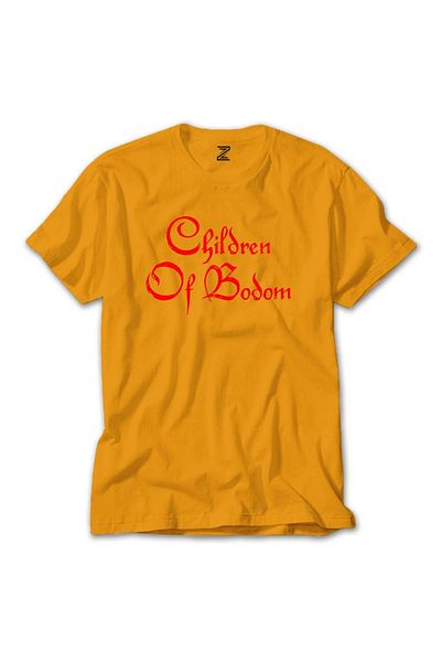 Z zepplin Κίτρινο T-shirt με κείμενο Children Of Bodom