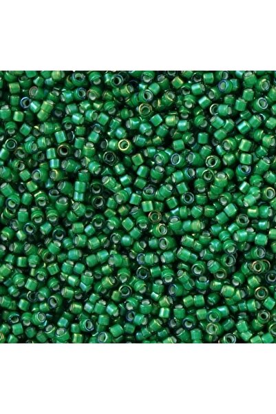 RLX BUJİTERİ قطعة خرزة ميوكي ديليكا الأصلية 11 00 (2 جرام) - أخضر داكن