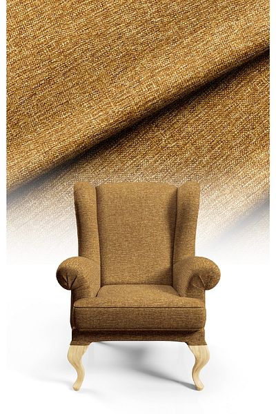 CANİLA Digital Printed Linen Look Upholstery Sofa Fabric, Throw Pillow, Cushion Covering. Premium Fabric