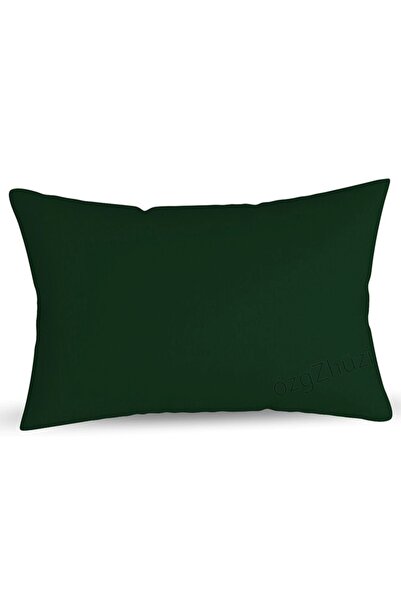 perlina home Koyu Yeşil Kırlent Kılıfı 50x70 Cm