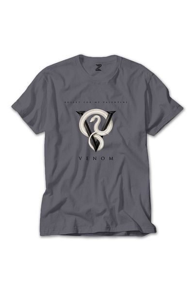 Z zepplin Bullet For My Valentine Venom Snake Grey T-shirt
