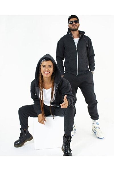 HABBE UNİSEX Sirius Group - Unısex Ribana Paça Oversize Eşofman